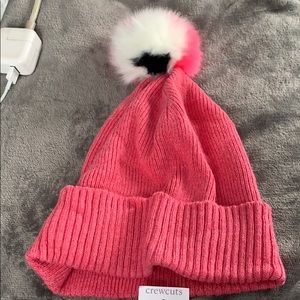 Crew Cuts Pink Pom Hat